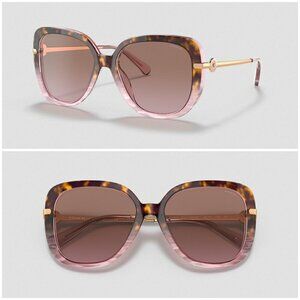 💕COACH💕 Gradient Square Sunglasses HC8320 C6180 ~ Rose Tortoise Gradient NWT